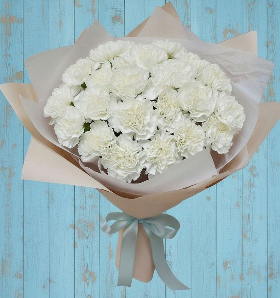 Букет цветов из: Гвоздики в Жилино-2