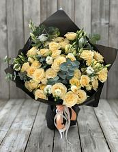 Букет цветов из:  Розы и Лизиантусы в Жилино-2