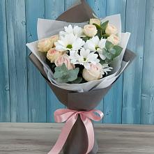 Букет цветов из:  Хризантемы и Розы в Жилино-2