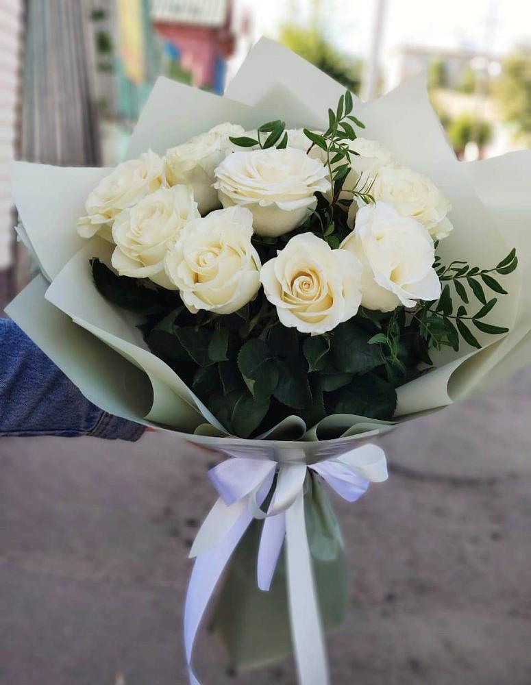 Букет Белые розы Проуд в Жилино-2