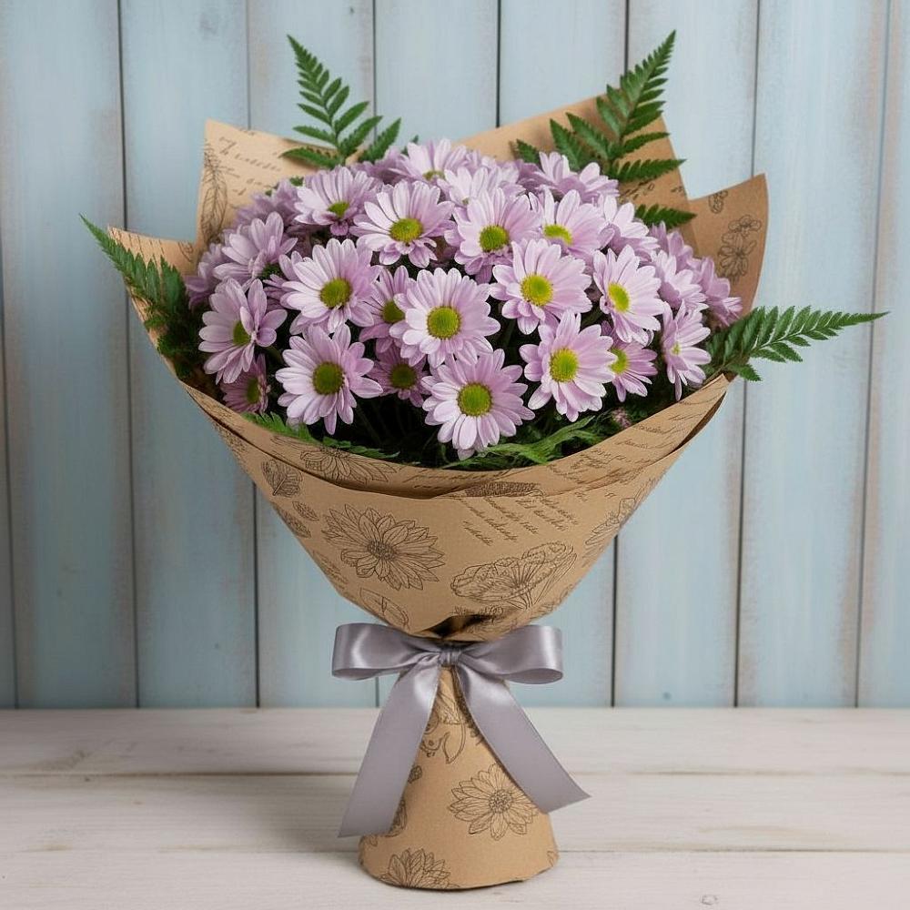 Букет цветов из: Хризантемы в Жилино-2