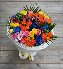 Букет цветов из:  Розы и Хризантемы в Жилино-2