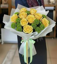 Букет цветов из:  Хризантемы и Розы #REPLACE_PRED# Жилино-2