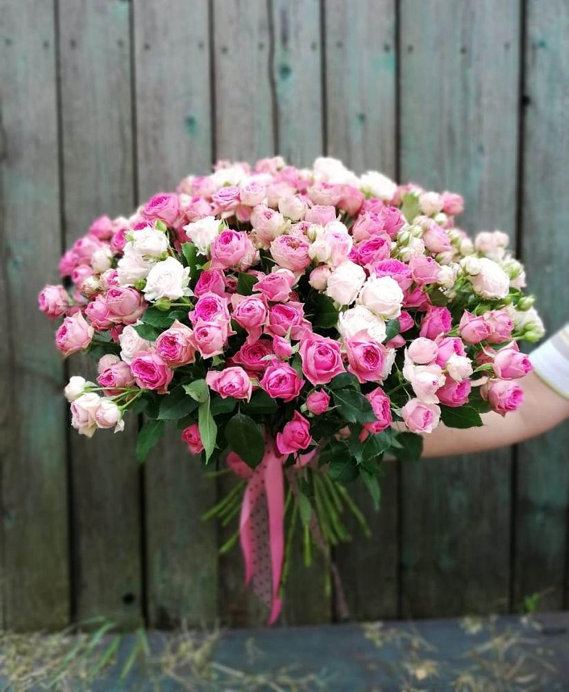 Букет Розовые кустовые розы Натали и Лав Лидия в Жилино-2