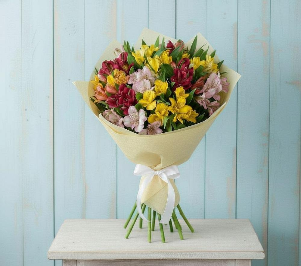 Букет цветов из: Альстромерии в Жилино-2