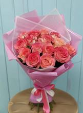 Букет 15 Розовых роз Равель в Жилино-2