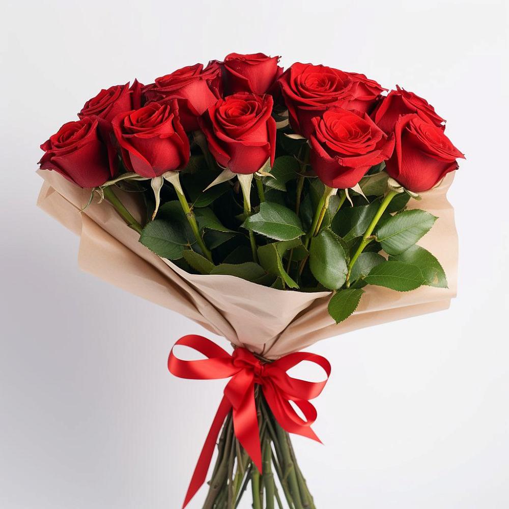 Букет 11 Красных роз Эдлесс Лав в Жилино-2