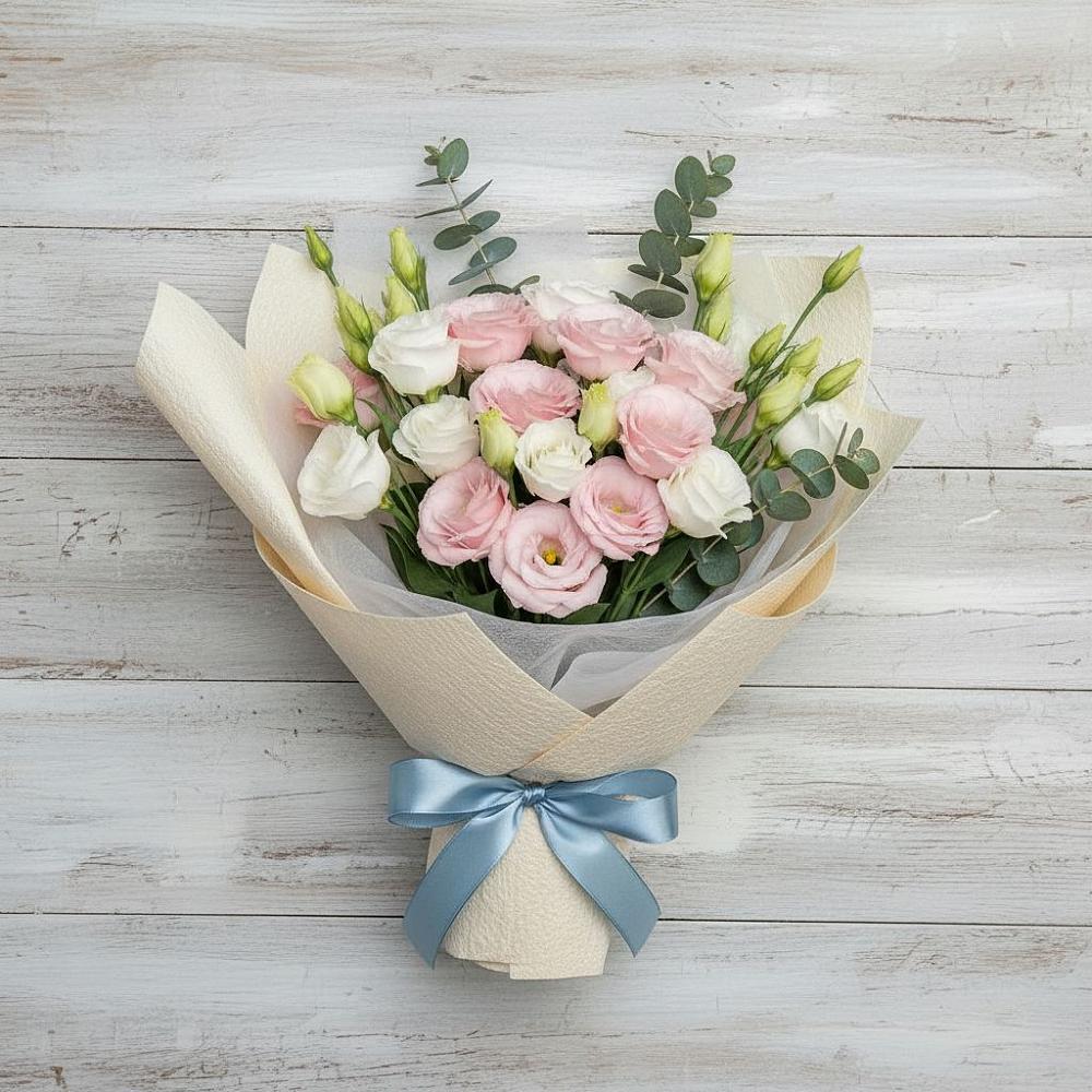 Букет цветов из: Лизиантусы в Жилино-2